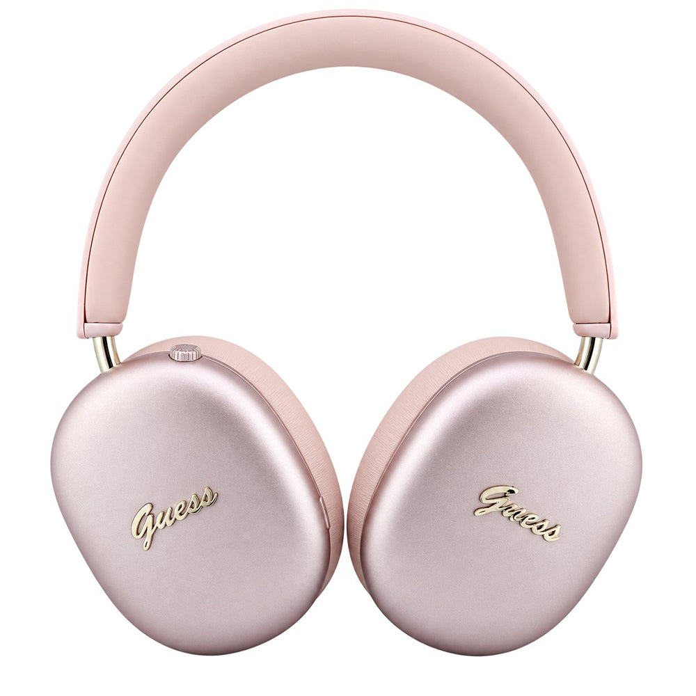 Ακουστικά Bluetooth Guess Metal Script Logo, A2DP, Ροζ