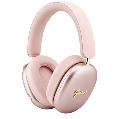 Ακουστικά Bluetooth Guess Metal Script Logo, A2DP, Ροζ