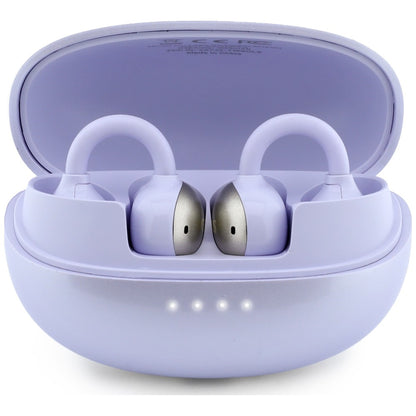 Handsfree Bluetooth Guess Μεταλλικό Φινίρισμα Ηλεκτροπλασμένα Μέρη Κλασικό, TWS, Μωβ