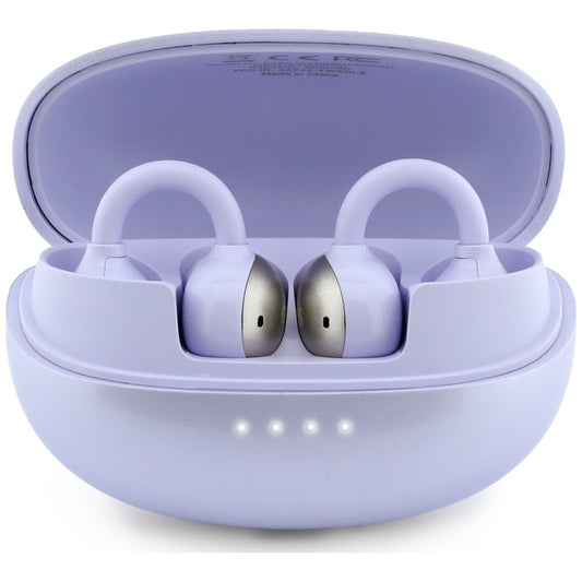 Handsfree Bluetooth Guess Μεταλλικό Φινίρισμα Ηλεκτροπλασμένα Μέρη Κλασικό, TWS, Μωβ