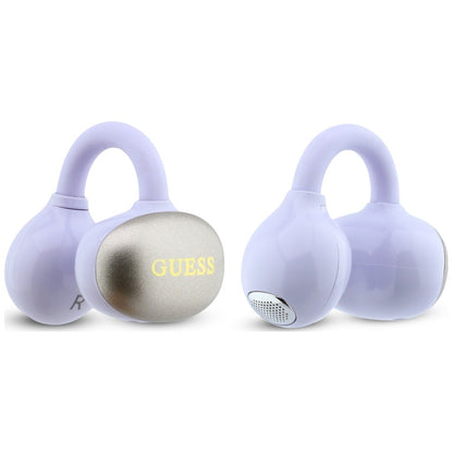 Handsfree Bluetooth Guess Μεταλλικό Φινίρισμα Ηλεκτροπλασμένα Μέρη Κλασικό, TWS, Μωβ