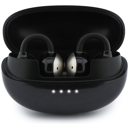 Ασύρματα ακουστικά Bluetooth Guess με μεταλλικό φινίρισμα, ηλεκτροπλαστικά μέρη, κλασικά, TWS, μαύρα