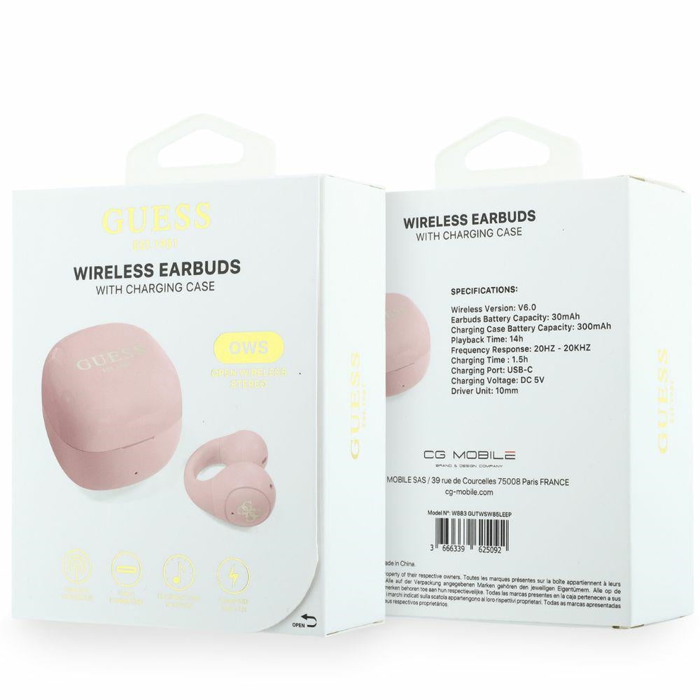 Handsfree Bluetooth Guess Mini Classic, TWS, Pink