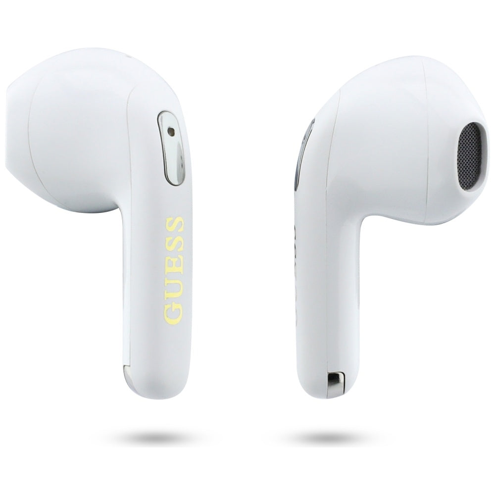 Handsfree Bluetooth Guess Script Print, TWS, Λευκό