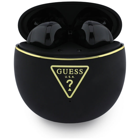 Handsfree Bluetooth Guess Script Print, TWS, Μαύρο