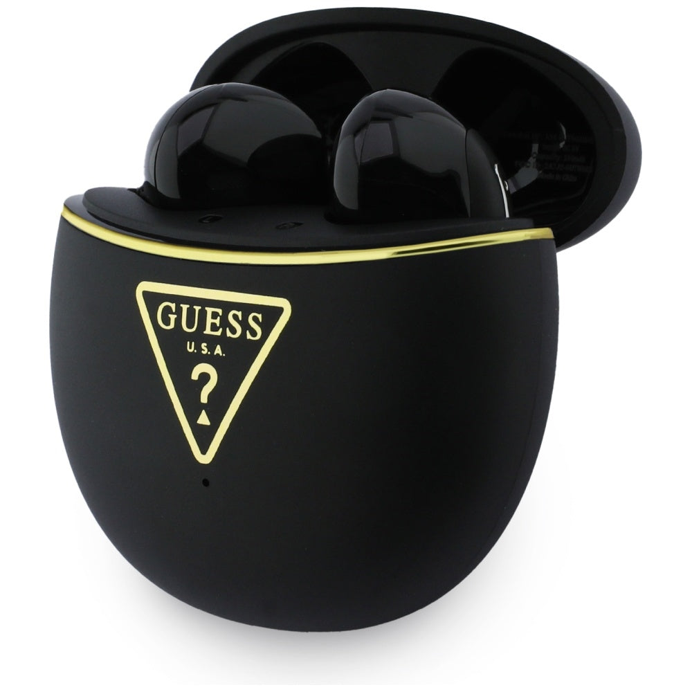 Handsfree Bluetooth Guess Script Print, TWS, Μαύρο