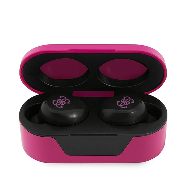 Handsfree Bluetooth Guess, TWS, Ματζέντα