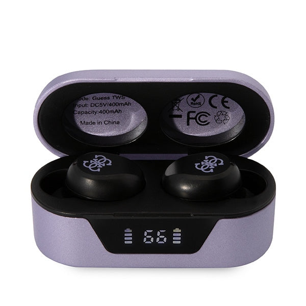 Handsfree Bluetooth Guess, TWS, Μωβ