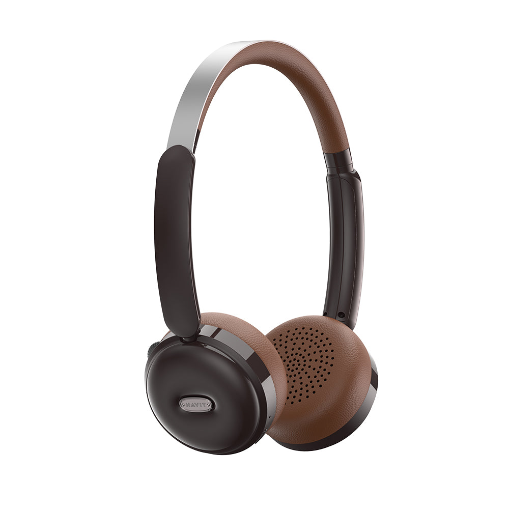 Handsfree Bluetooth HAVIT H616BT, A2DP, Καφέ