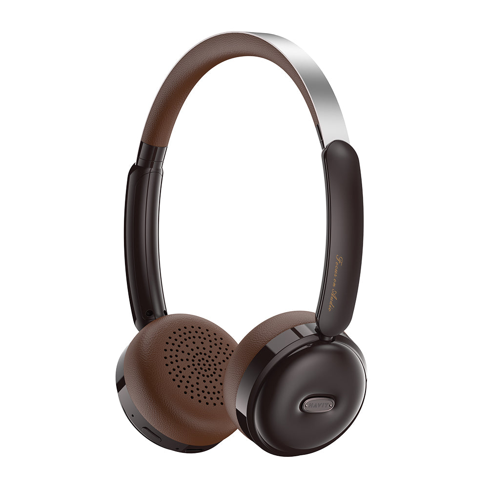 Handsfree Bluetooth HAVIT H616BT, A2DP, Καφέ