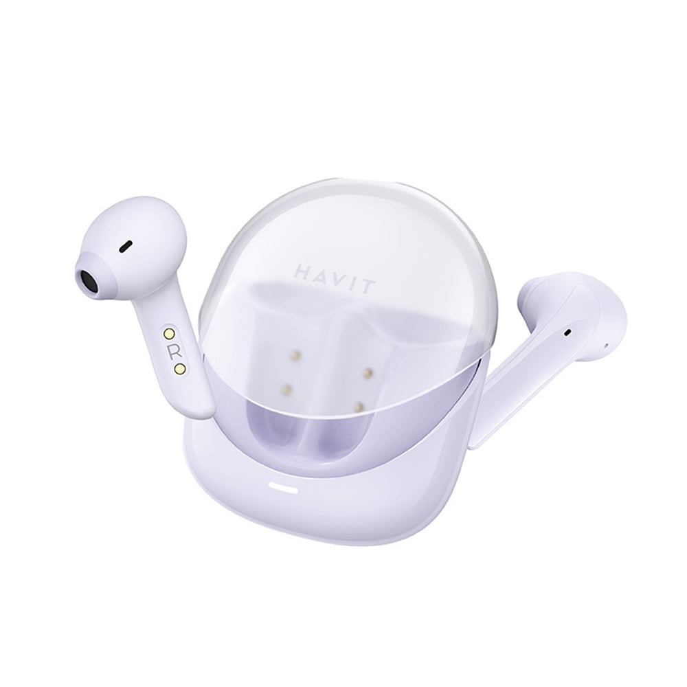 Handsfree Bluetooth HAVIT Modern Buds TW974, TWS, Μωβ