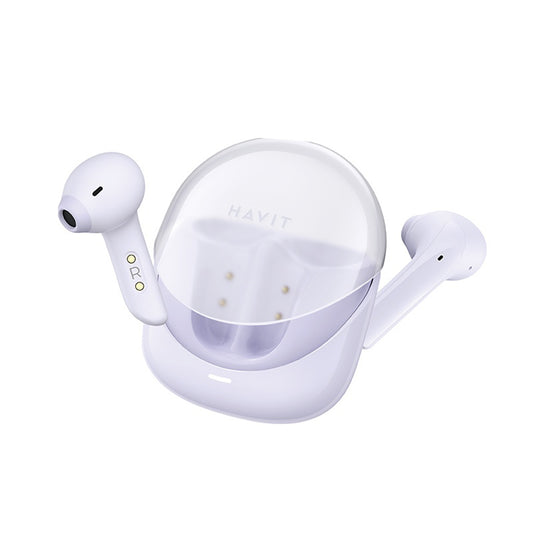 Handsfree Bluetooth HAVIT Modern Buds TW974, TWS, Μωβ