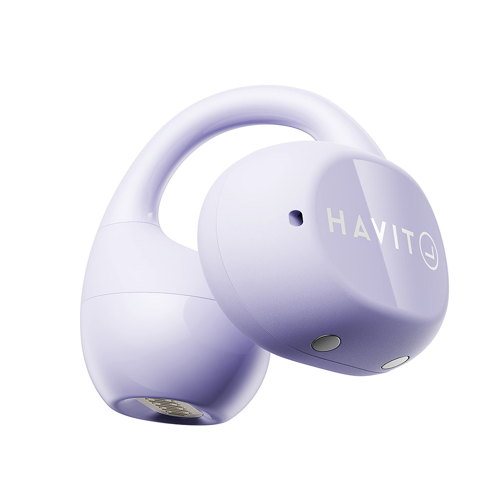 Handsfree Bluetooth HAVIT OWS916 Lite, TWS, Μωβ