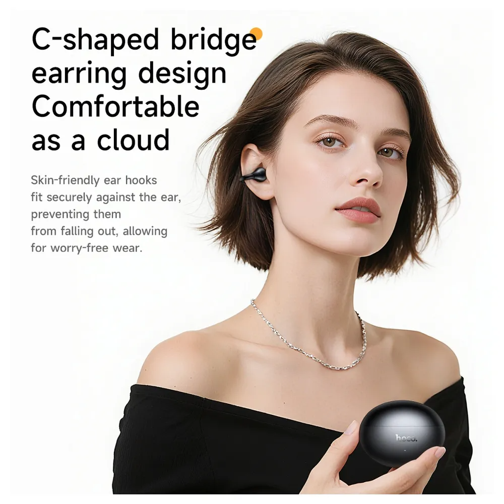 Handsfree Bluetooth HOCO EA8, TWS, Μαύρο