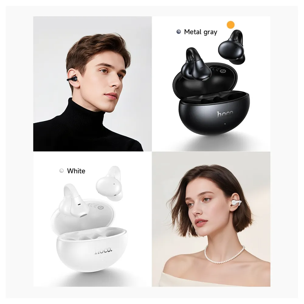 Handsfree Bluetooth HOCO EA8, TWS, Μαύρο