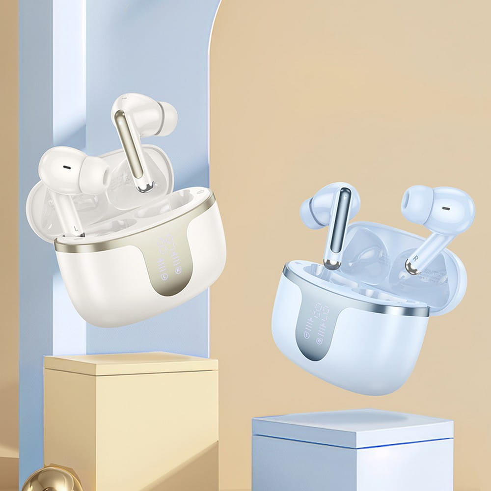 Handsfree Bluetooth HOCO EQ10, TWS, Λευκό