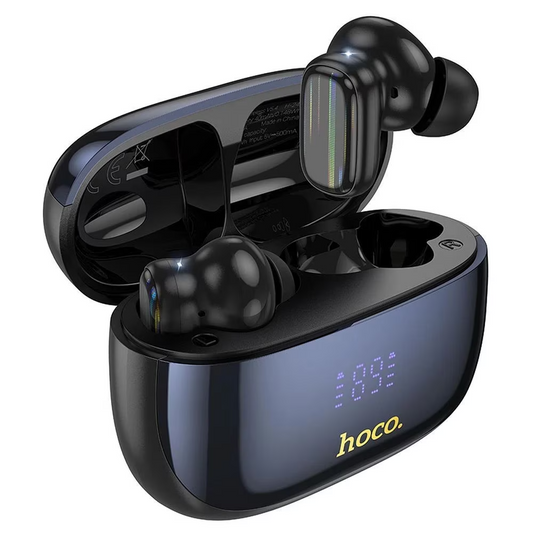 Handsfree Bluetooth HOCO EQ20, TWS, ANC, MultiPoint, Μαύρο
