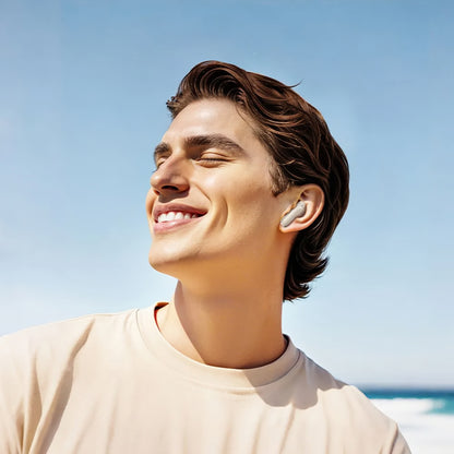 Handsfree Bluetooth HOCO EQ21, TWS, ANC, Λευκό
