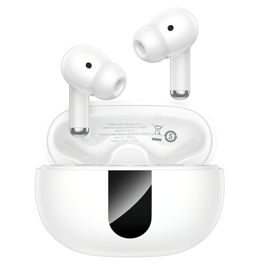 Handsfree Bluetooth HOCO EQ26, TWS, ANC, Λευκό