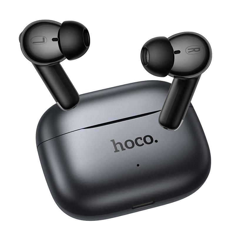 Bluetooth Handsfree HOCO EQ27 AI Translation, TWS, ANC, Gray