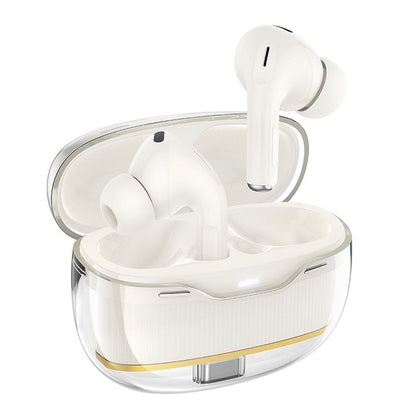 Handsfree Bluetooth HOCO EW54, TWS, Λευκό (Milky White)