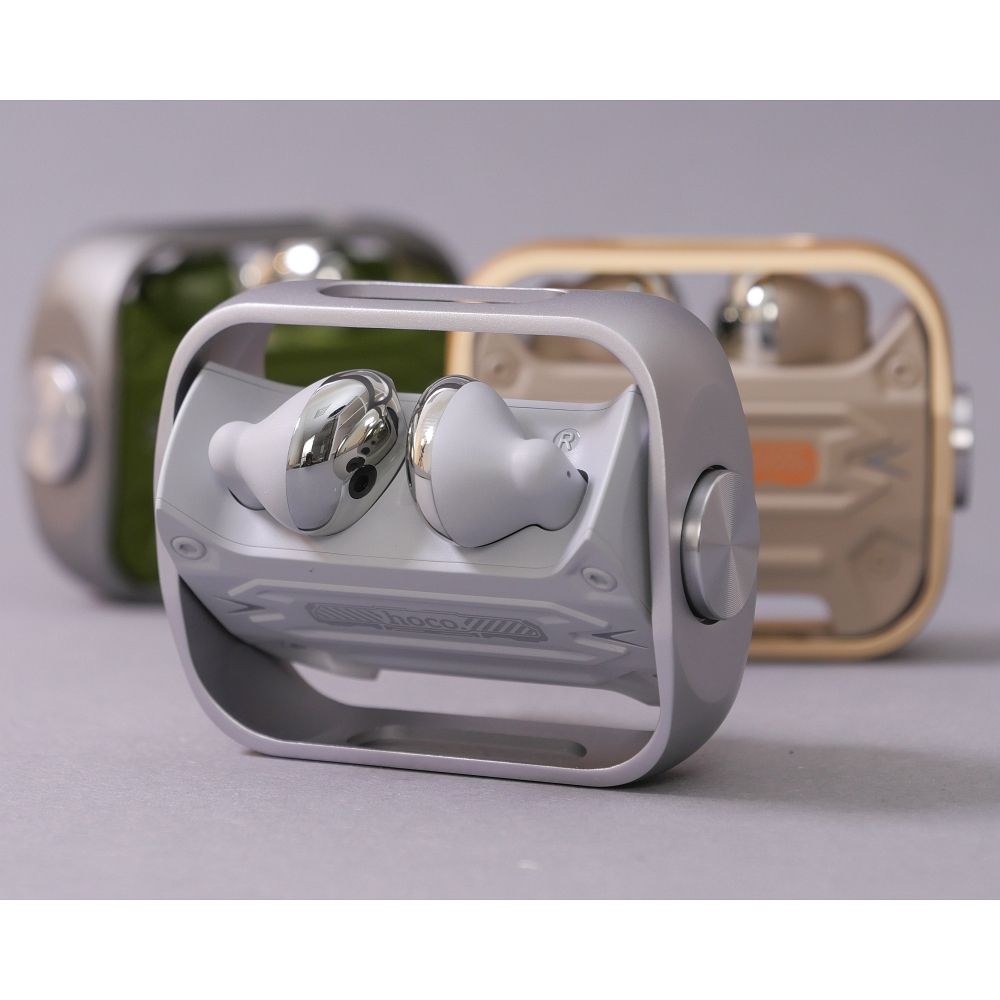 Handsfree Bluetooth HOCO EW55, TWS, Ασημί