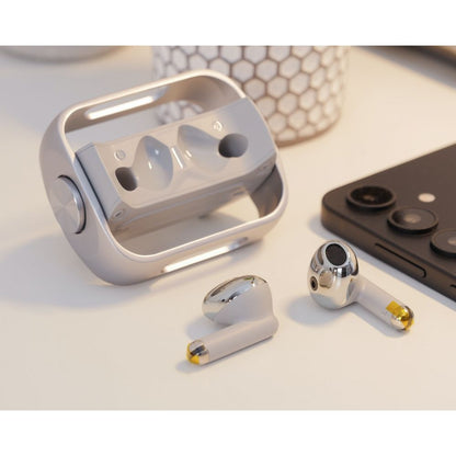 Handsfree Bluetooth HOCO EW55, TWS, Ασημί