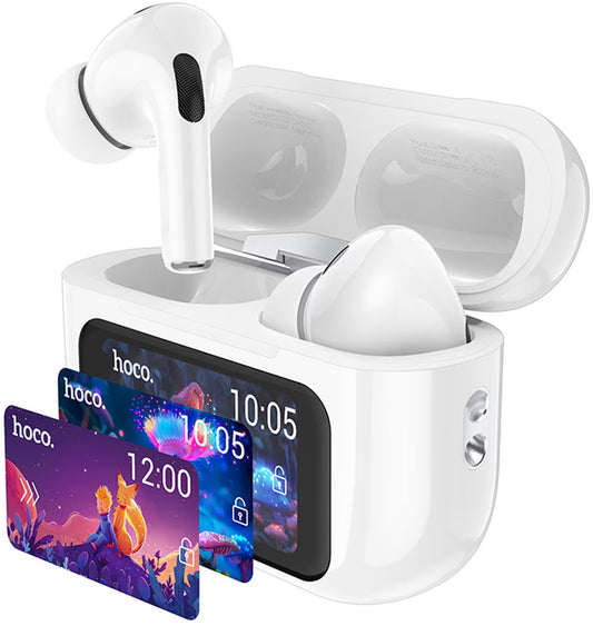 Ασύρματα ακουστικά Bluetooth HOCO EW72, TWS, ANC, Λευκό