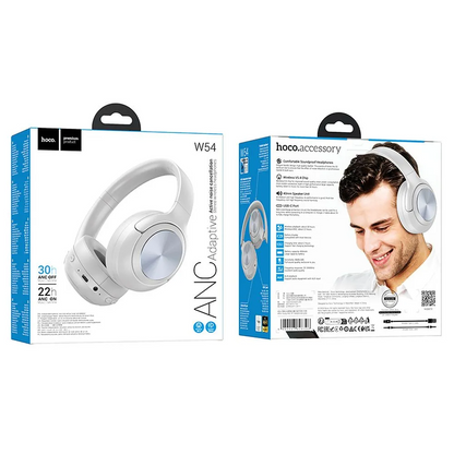 Handsfree Bluetooth HOCO W54, A2DP, ANC, Γκρι