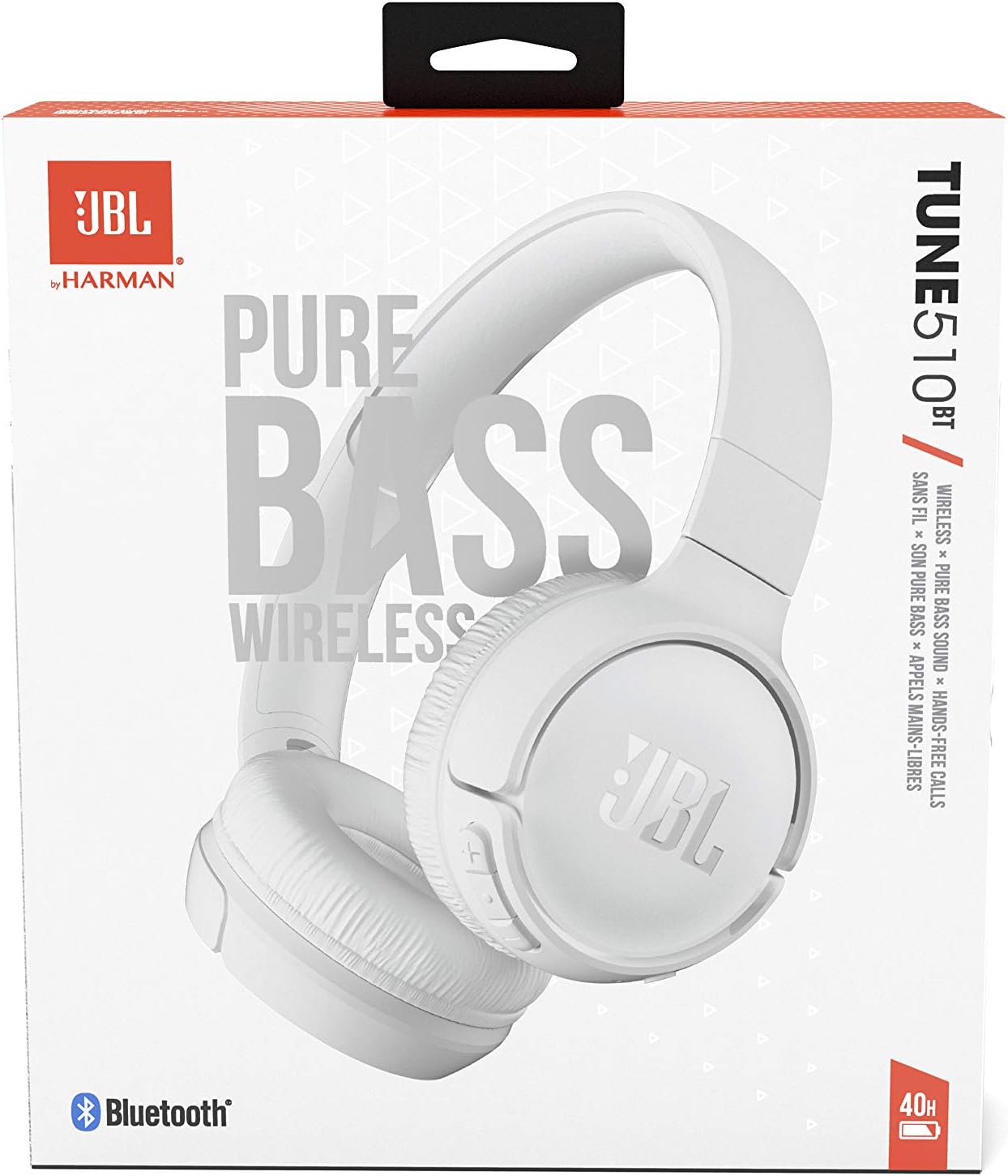 Handsfree Bluetooth JBL Tune 510BT, MultiPoint, A2DP, White JBLT510BTWWHTEU