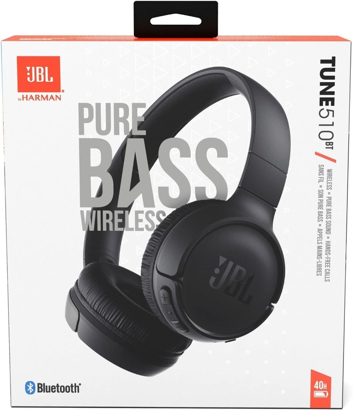 Handsfree Bluetooth JBL Tune 510BT, MultiPoint, A2DP, Μαύρο JBLT510BTBLK