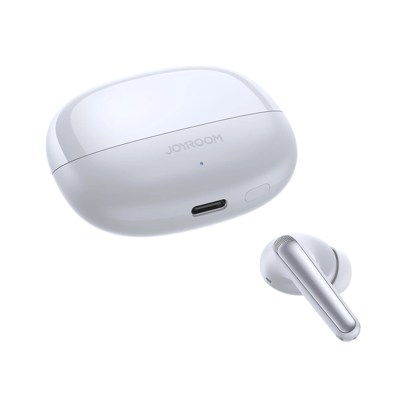 Handsfree Bluetooth Joyroom Funpods JR-FN2, TWS, ANC, Λευκό