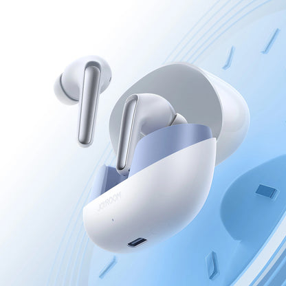 Handsfree Bluetooth Joyroom Funpods JR-FN2, TWS, ANC, Λευκό