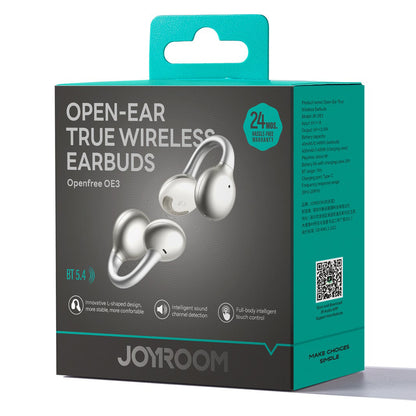 Handsfree Bluetooth Joyroom Openfree JR-OE3, TWS, Ασημί