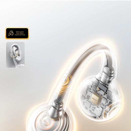 Handsfree Bluetooth Joyroom Openfree JR-OE3, TWS, Ασημί
