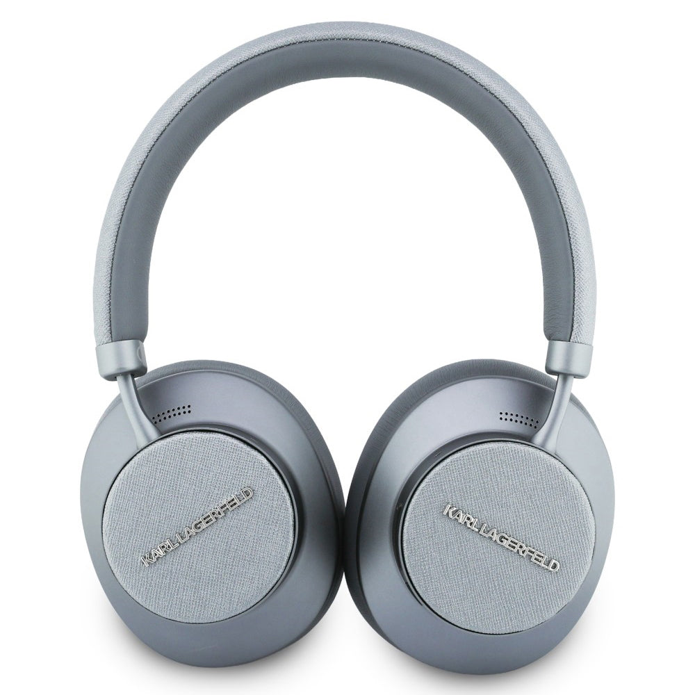 Handsfree Bluetooth Karl Lagerfeld Saffiano Elongated, A2DP, ANC, Γκρι