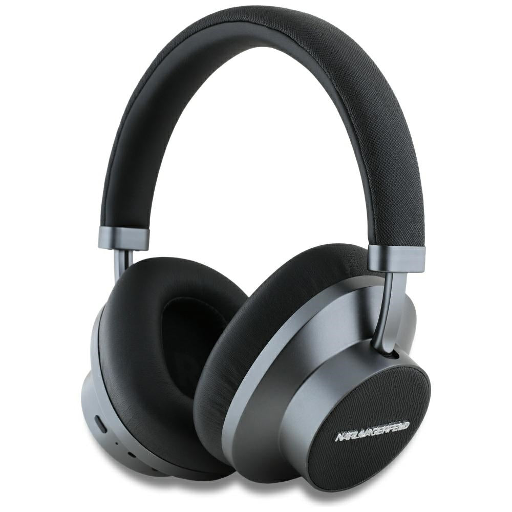 Handsfree Bluetooth Karl Lagerfeld Saffiano Elongated, A2DP, ANC, Μαύρο