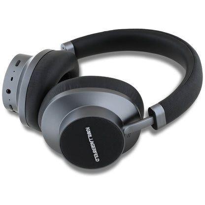 Handsfree Bluetooth Karl Lagerfeld Saffiano Elongated, A2DP, ANC, Μαύρο