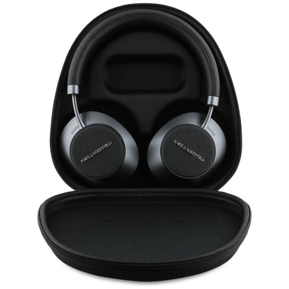 Handsfree Bluetooth Karl Lagerfeld Saffiano Elongated, A2DP, ANC, Μαύρο