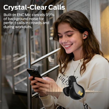 Ασύρματα ακουστικά Bluetooth Monster AC225, TWS, Μαύρο