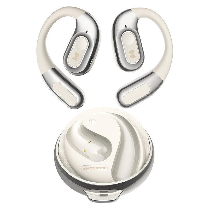 Handsfree Bluetooth Monster AC330 AI Translation, TWS, White