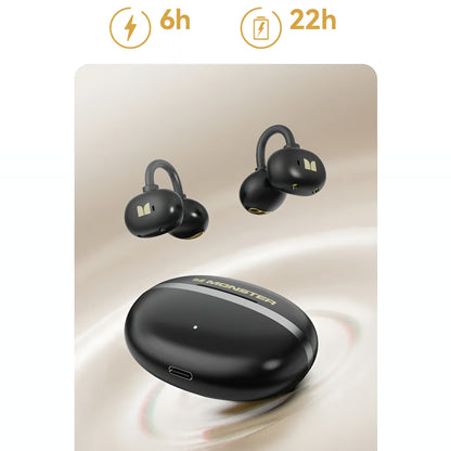 Ασύρματα ακουστικά Bluetooth Monster AirClip AC200, TWS, Μαύρο