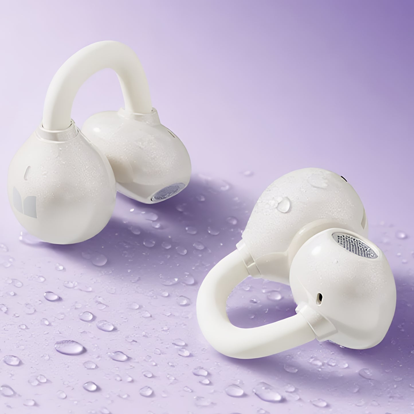 Ασύρματα ακουστικά Bluetooth Monster AirClip AC200, TWS, Ανοιχτό Κρεμ