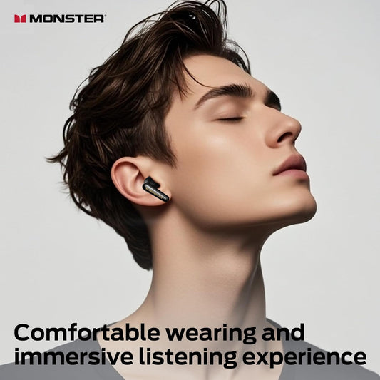 Ασύρματα ακουστικά Bluetooth Monster Clarity 200, TWS, ANC, Μαύρο