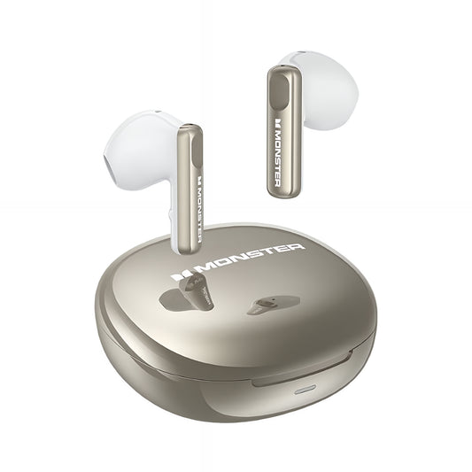 Ασύρματα ακουστικά Bluetooth Monster N-Lite 209, TWS, Ασημί