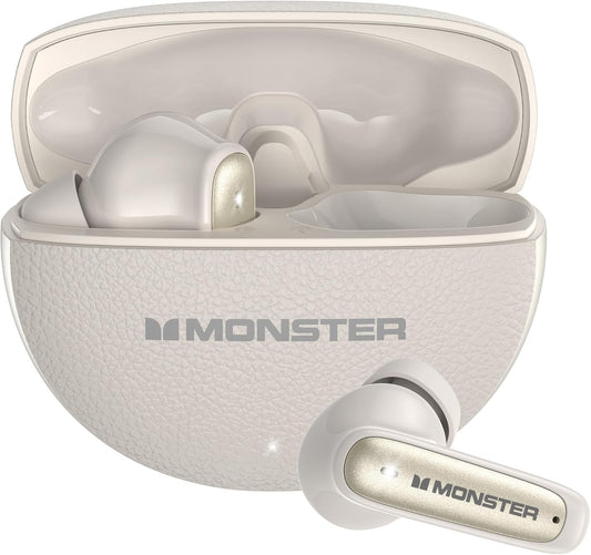 Ασύρματα ακουστικά Bluetooth Monster N-Lite 310, TWS, Ανοιχτό Κρεμ