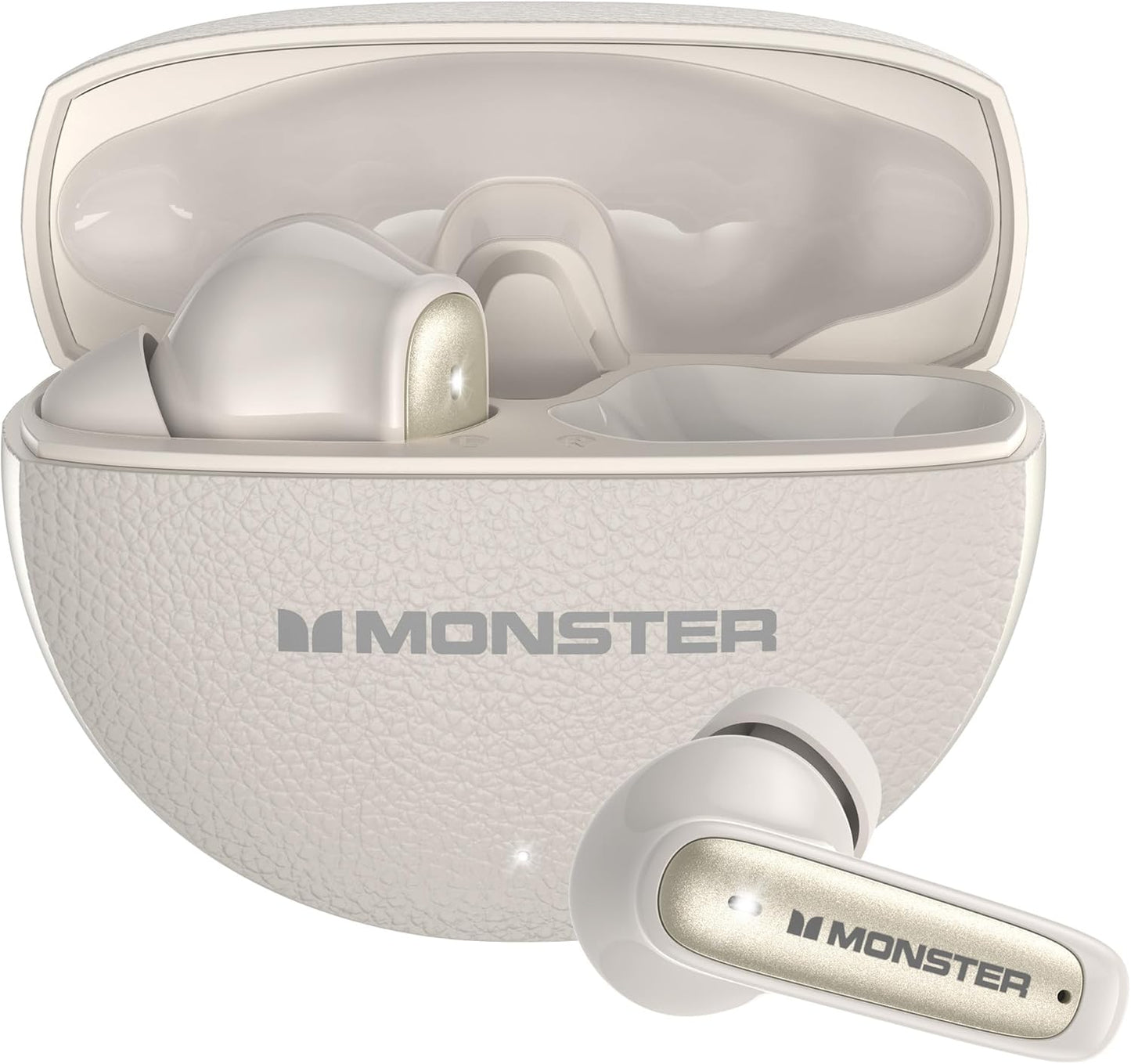 Ασύρματα ακουστικά Bluetooth Monster N-Lite 310, TWS, Ανοιχτό Κρεμ