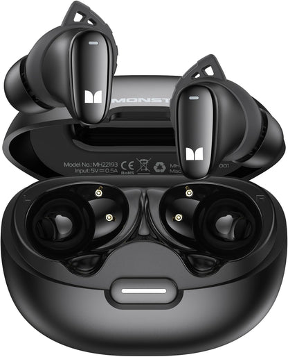 Handsfree Bluetooth Monster N-Lite 206, TWS, Μαύρο
