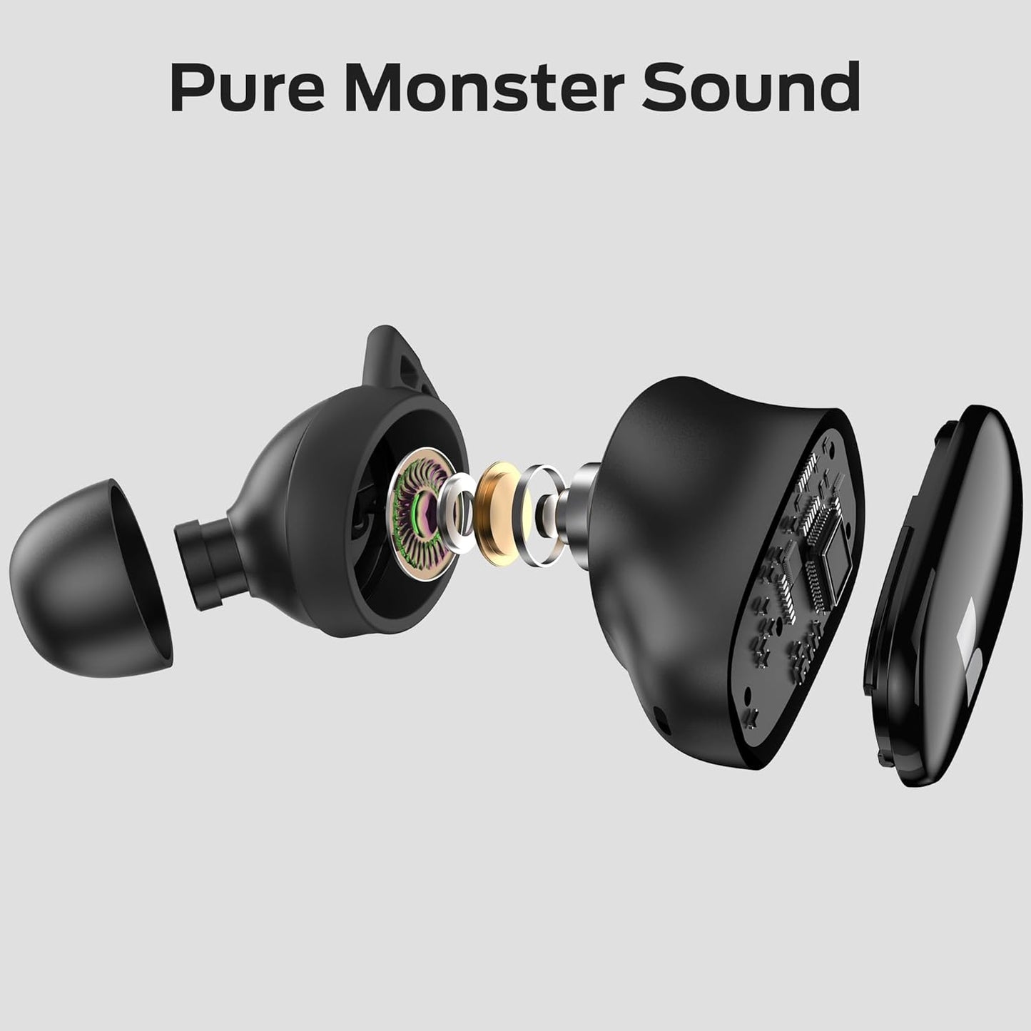 Handsfree Bluetooth Monster N-Lite 206, TWS, Μαύρο