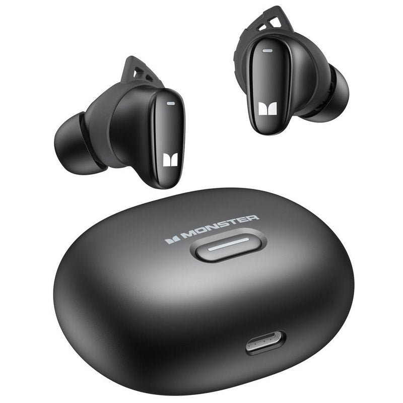 Handsfree Bluetooth Monster N-Lite 206, TWS, Μαύρο